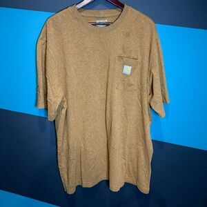 Carhartt Men's Short Sleeve Pocket Tee in Carhartt Brown